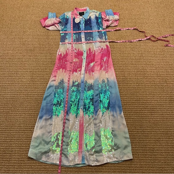 Retrofete Dessa Dress Unicorn Dip Dye Small NWT - Picture 10 of 13